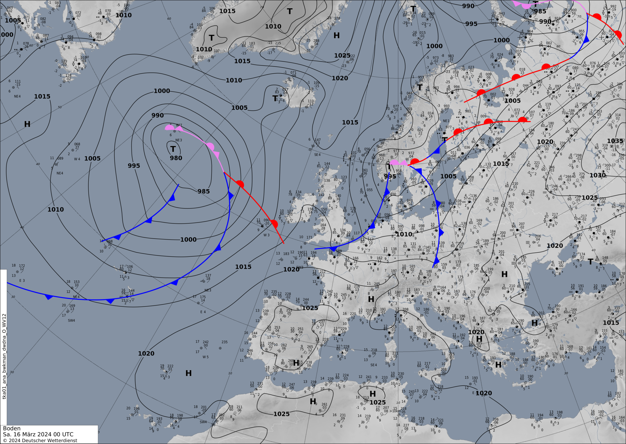 Sinoptic-chart-Europe-13-2048x1453 Europe weather forecast 48h #weatherforecast (Prognoza meteo Europa). Radar