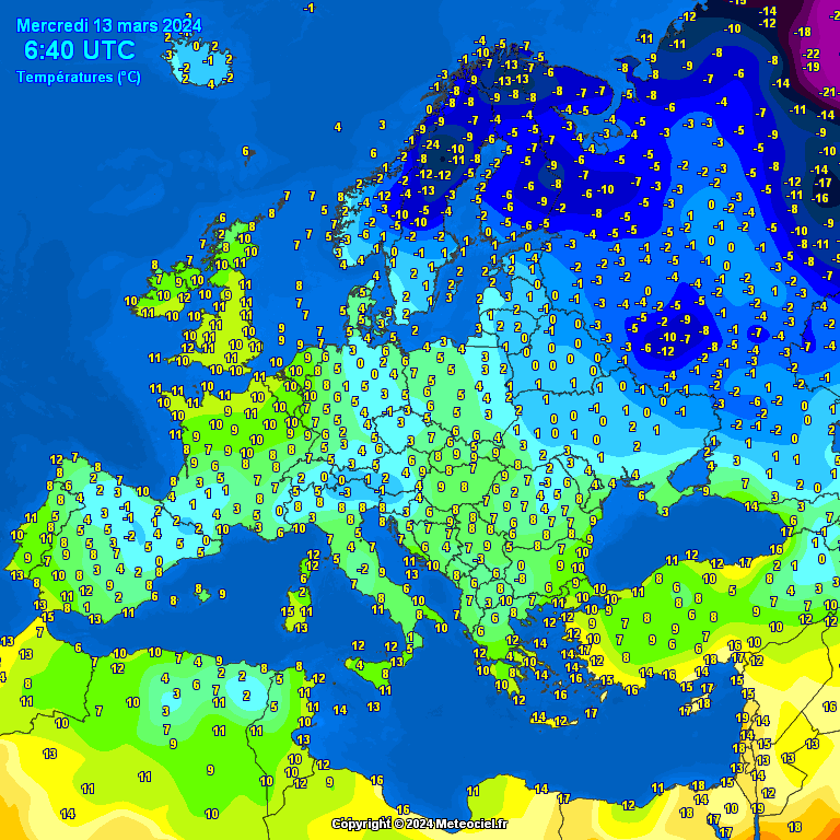 Temperatures-on-Europe-11 Temperatures on Europe this morning - Major cities (Temperaturile în Europa)