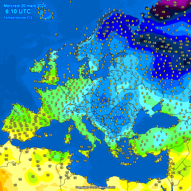 Temperatures-on-Europe-17 Temperatures on Europe this morning - Major cities (Temperaturile în Europa)