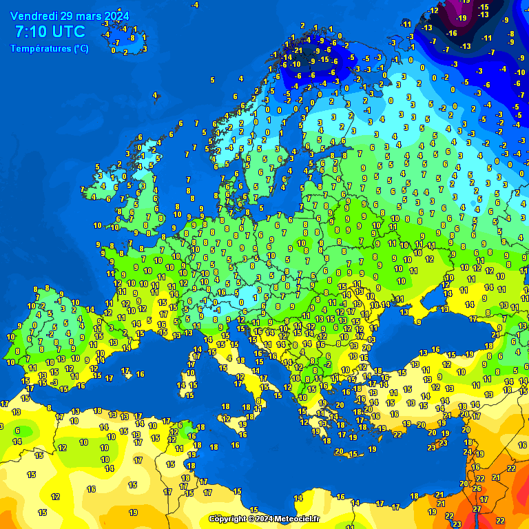 Temperatures-on-Europe-24 Temperatures on Europe this morning - Major cities (Temperaturile în Europa)