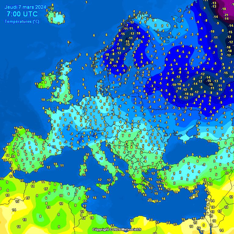 Temperatures-on-Europe-5 Temperatures on Europe this morning - Major cities (Temperaturile în Europa)