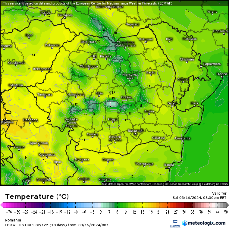 Temperaturi-astazi-13 Prognoza meteo România  16 - 17 Martie 2024 #România