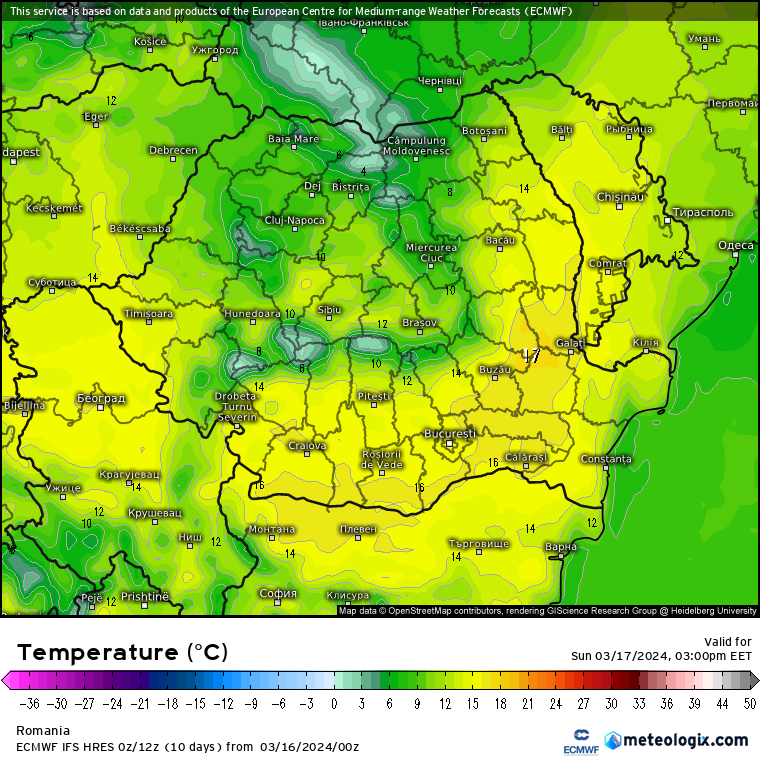 Temperaturi-maine-13 Prognoza meteo România  16 - 17 Martie 2024 #România