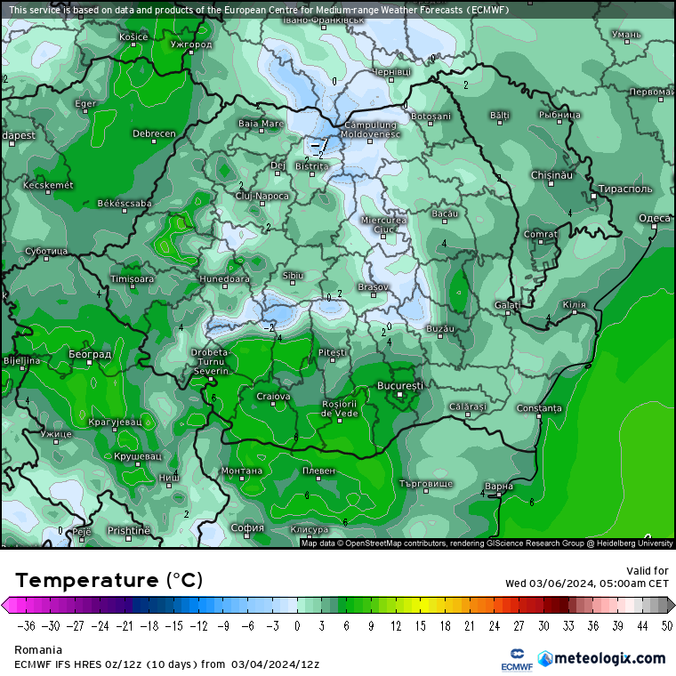 Temperaturi-maine-dimineata-3 Prognoza meteo Romania 5 Martie 2024 (Romania weather forecast)