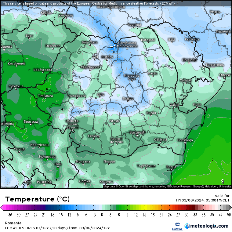 Temperaturi-maine-dimineata-5 Prognoza meteo Romania 7 Martie 2024 (Romania weather forecast)