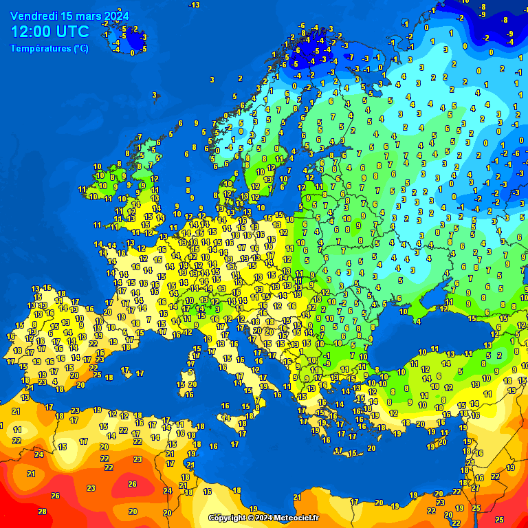 temperatures-Europe-10 Temperatures Europe at noontime (Temperaturile pranzului în Europa)