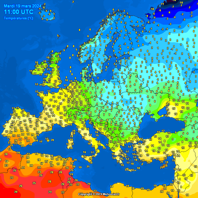 temperatures-Europe-13 Temperatures Europe at noontime (Temperaturile pranzului în Europa)