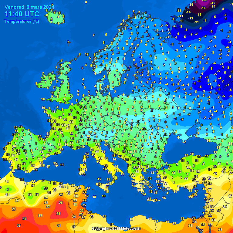 temperatures-Europe-4 Temperatures Europe at noontime (Temperaturile pranzului în Europa)