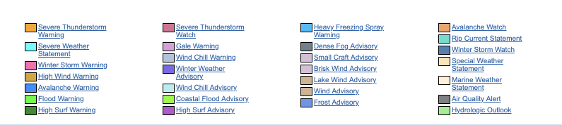 weather-warnings-10 USA weather warnings #rainfall (Avertizari meteo în USA)