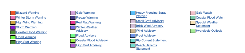 weather-warnings-19 USA weather warnings #rainfall (Avertizari meteo în USA)