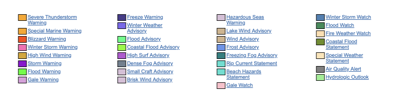 weather-warnings-22 USA weather warnings #rainfall (Avertizari meteo în USA)