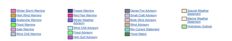 weather-warnings-4 USA weather warnings #rainfall (Avertizari meteo în USA)