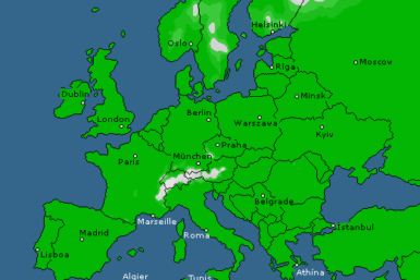 Snowfall risk on Europe, United State and Asia