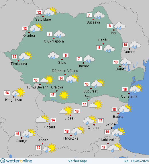 Prognoza-meteo-Romania-18-Aprilie-2024-ziua Prognoza meteo România 18 Aprilie 2024 (Romania forecast)