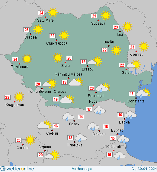 Prognoza-meteo-Romania-30-Aprilie-2024-ziua Prognoza meteo România 30 Aprilie 2024 (Romania forecast)