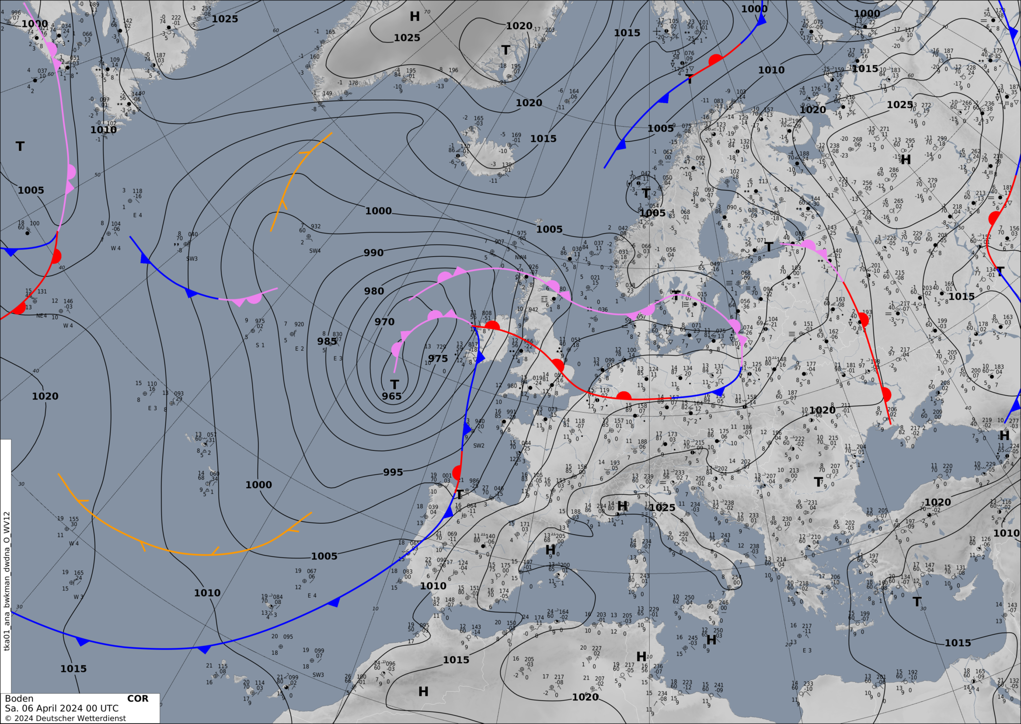 Sinoptic-chart-Europe-5-2048x1453 Europe weather forecast 48h #weatherforecast (Prognoza meteo Europa). Radar