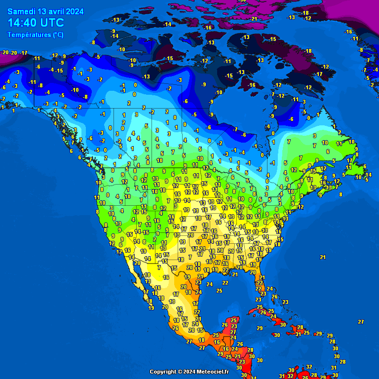 Temperatures-North-America-1-1 Temperatures North America (Temperaturi în America de Nord)