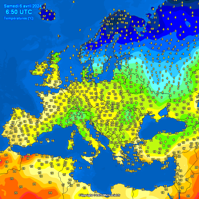 Temperatures-on-Europe-4 Temperatures on Europe this morning - Major cities (Temperaturile în Europa)