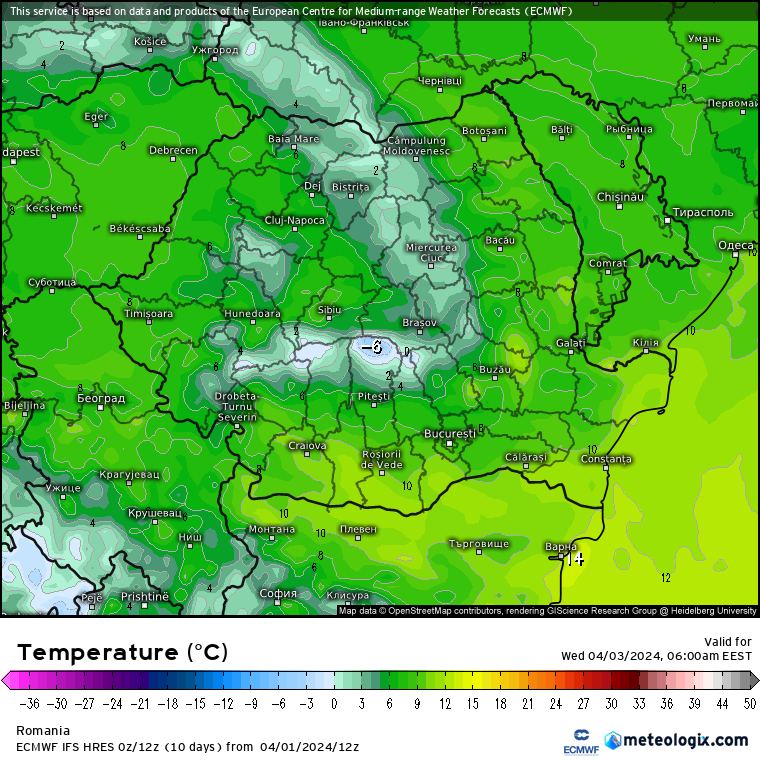 Temperaturi-maine-dimineata-1 Prognoza meteo Romania 2 Aprilie 2024 (Romania weather forecast)