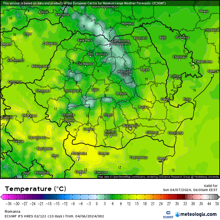 Temperaturi-maine-dimineata-5 Prognoza meteo România  6 - 7 Aprilie 2024 #România