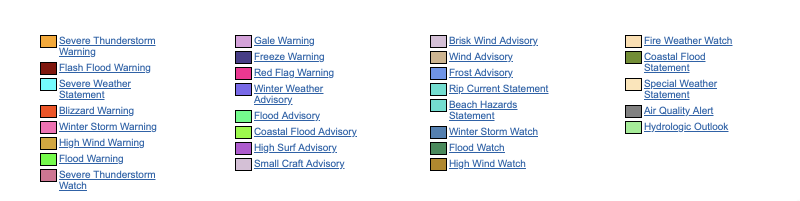 weather-warnings-19 USA weather warnings forecast (Avertizări meteo USA)