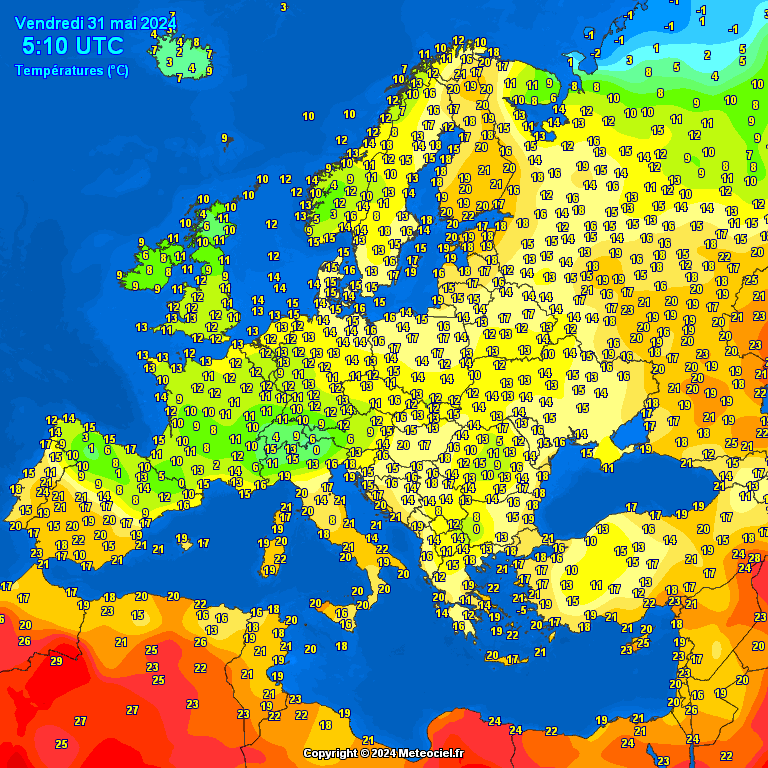 Europe-morning-temperatures