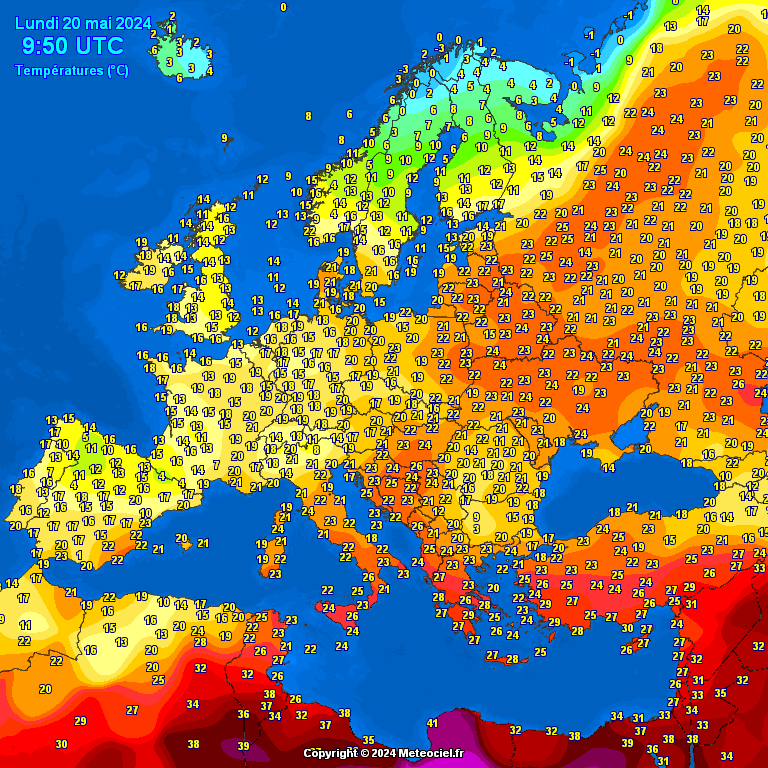 Europe-noontime-temperatures