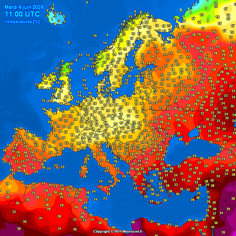 Europe-noontime-temperatures