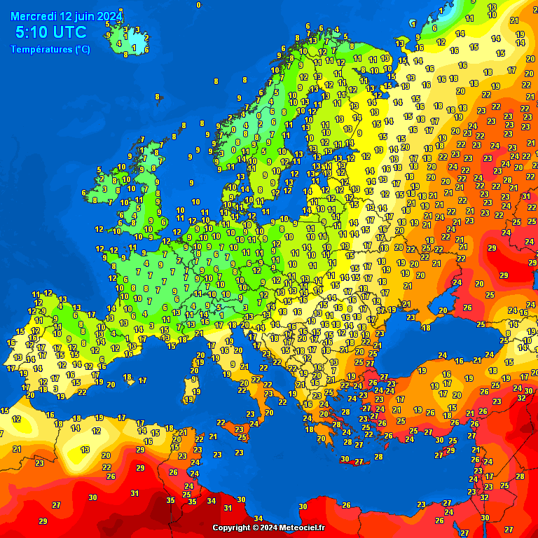 Europe-temperatures