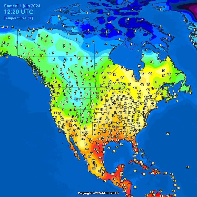 Temperatures-North-America-