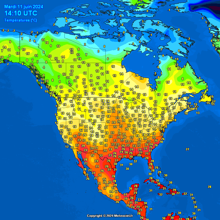 Temperatures-North-America