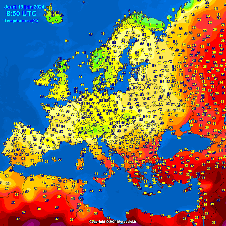 temperatures