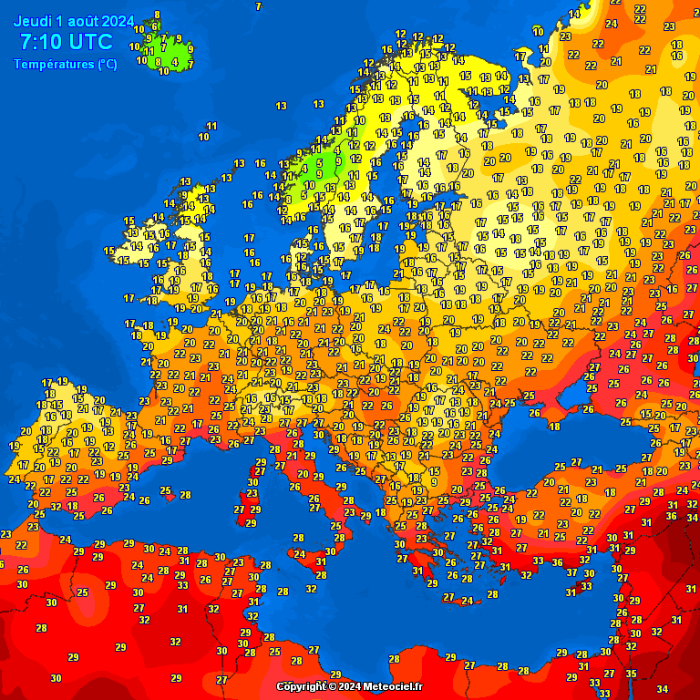 Europe-morning-temperatures