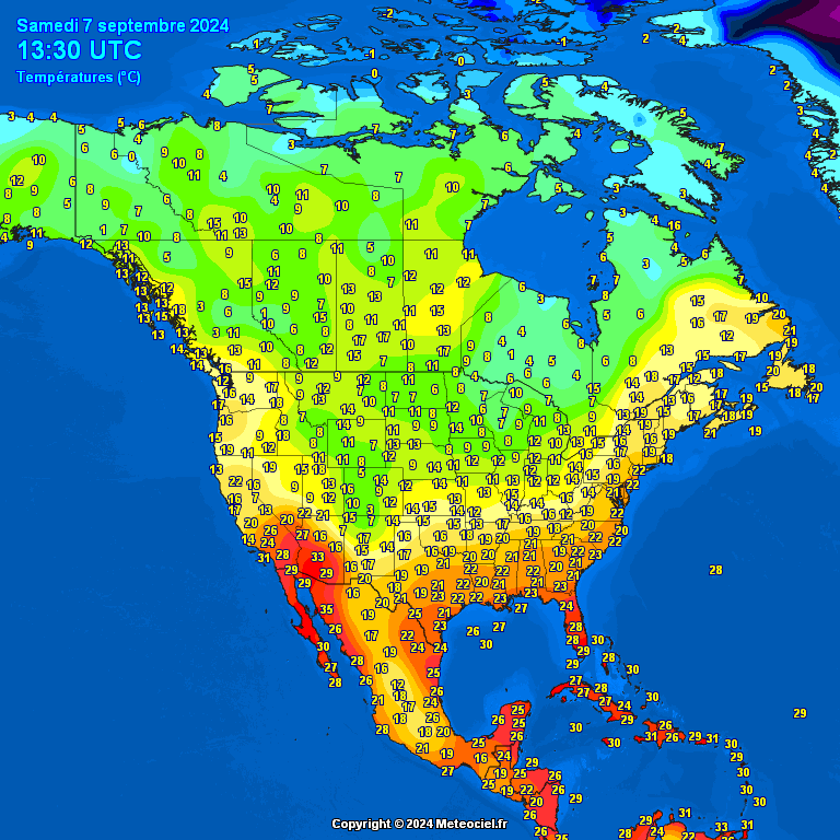 Temperatures-North-America