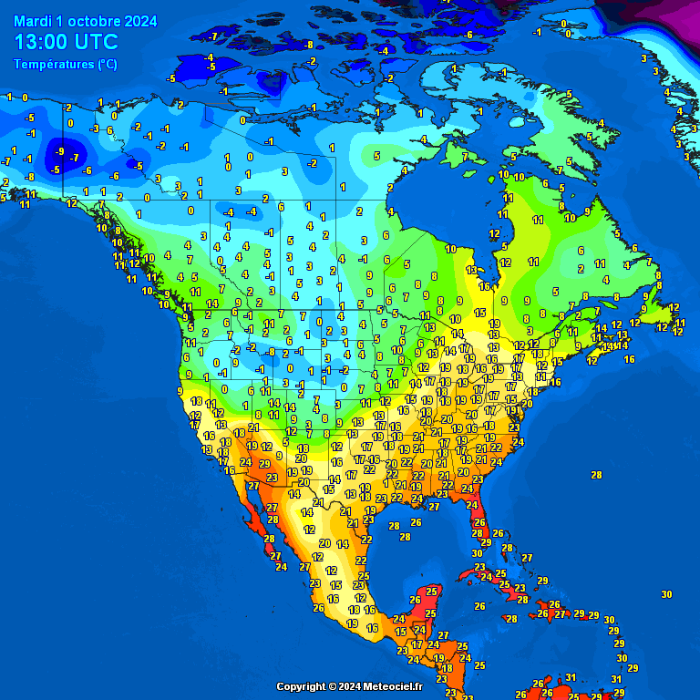 Temperatures-in-North-America