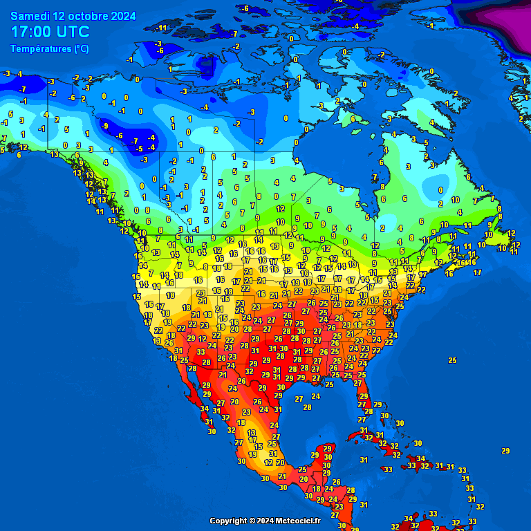 Teperatures-in-North-America.-Temperatures-in-North-America