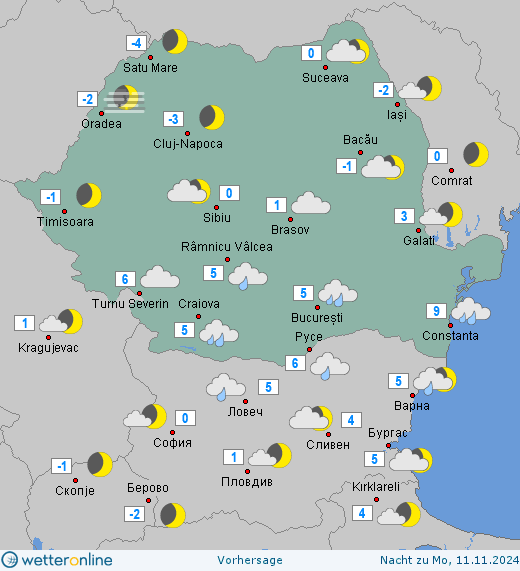 Prognoza-meteo-Romania-10-Noiembrie-2024-noaptea Prognoza meteo Romania 10 - 11 Noiembrie 2024 #vremea