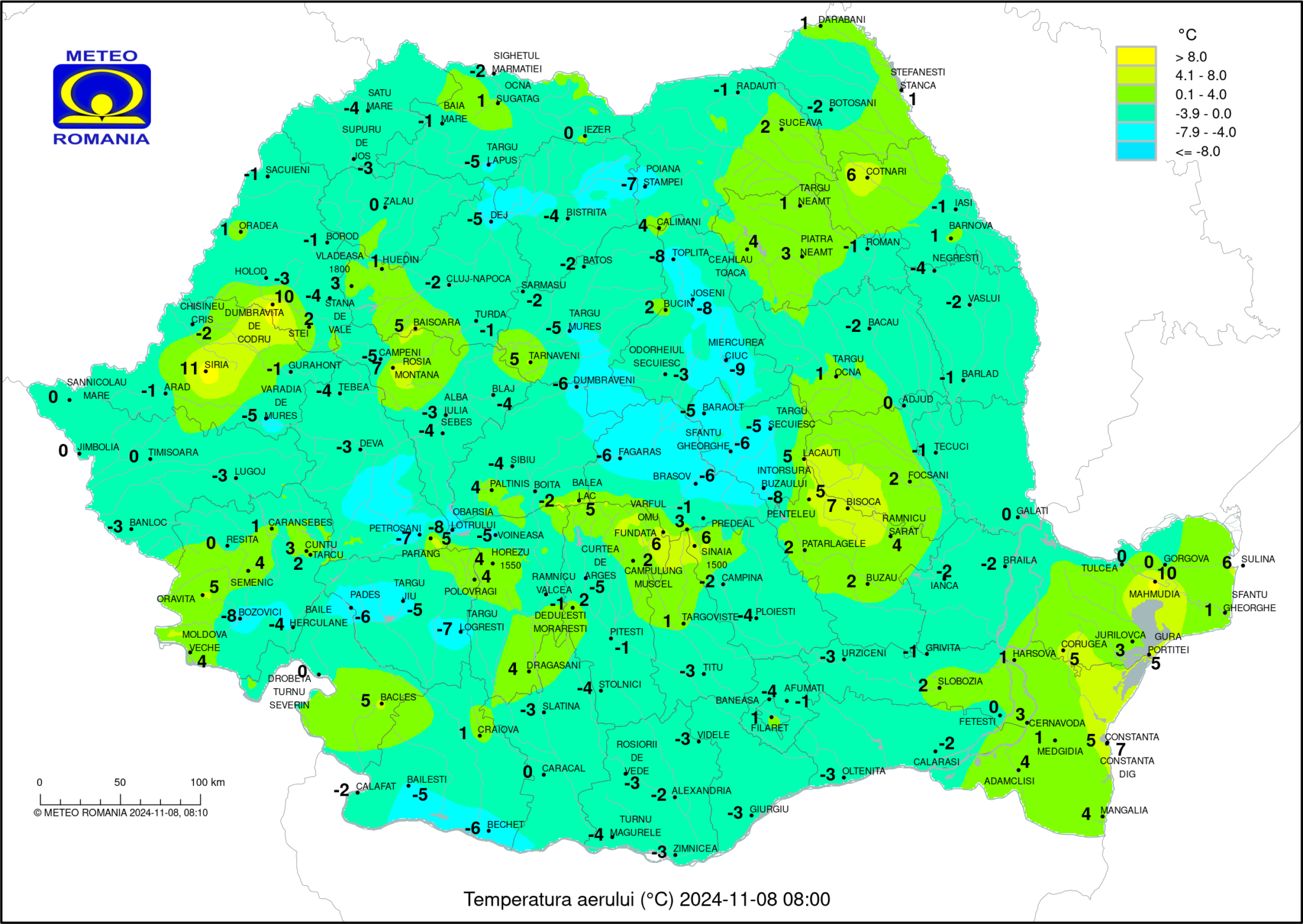 Temperaturi-5-2048x1453 Temperaturile Dimineții: Minus 9 Grade la Miercurea Ciuc.