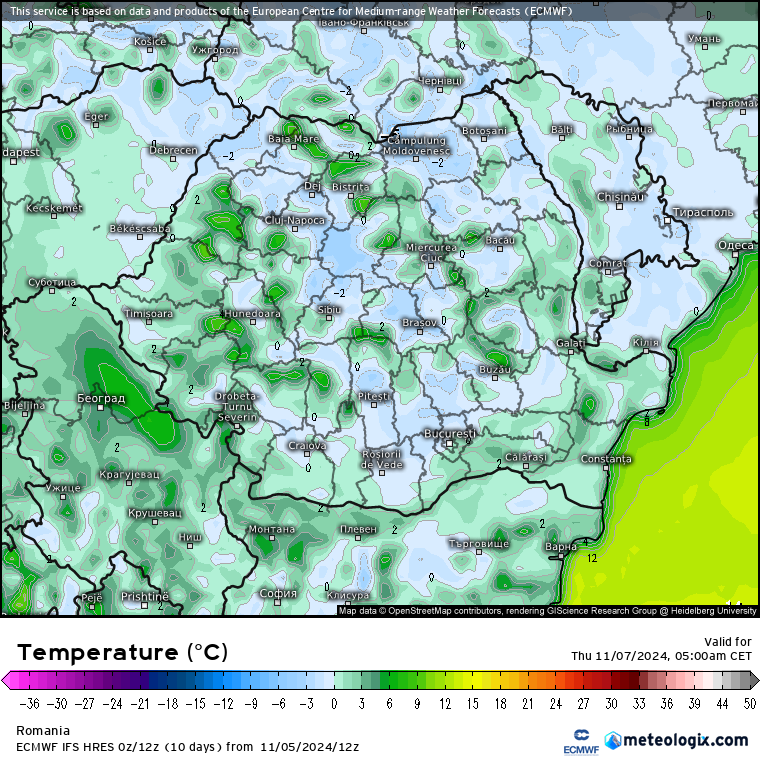 Temperaturi-maine-dimineata-4 Prognoza meteo România 6 Noiembrie 2024. Mai rece decât normal dar se încălzește ușor.