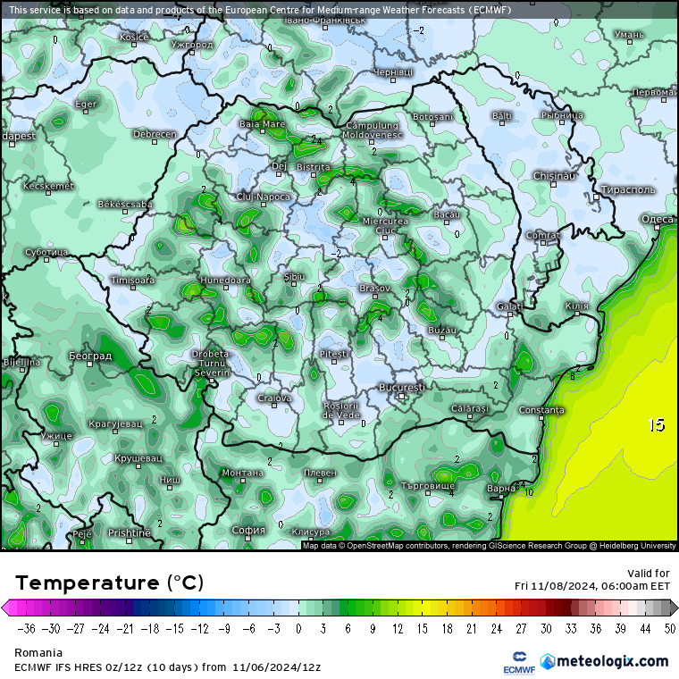 Temperaturi-maine-dimineata-5 Prognoza meteo România 7 Noiembrie 2024. Mai rece decât normal dar se încălzește ușor.