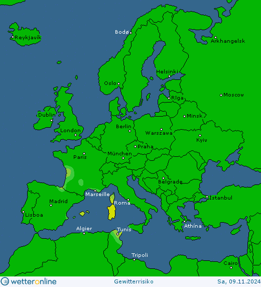 Thunderstorm-Probability_20241109_europe-1 Thunderstorm forecast in Europe, North America and Asia. Warning watch.