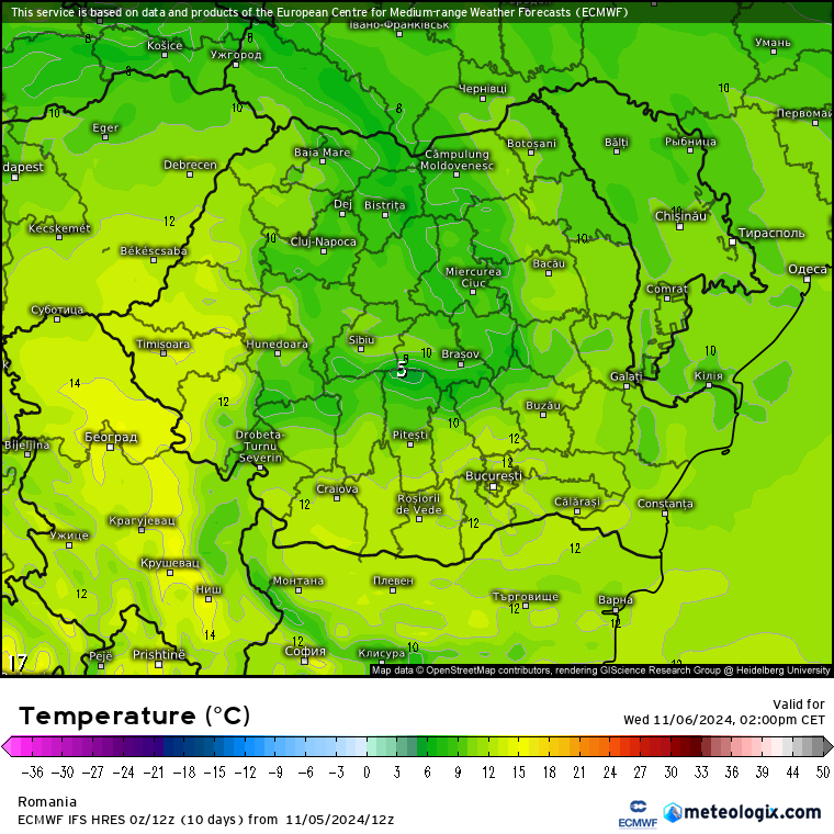 peraturi-astazi Prognoza meteo România 6 Noiembrie 2024. Mai rece decât normal dar se încălzește ușor.