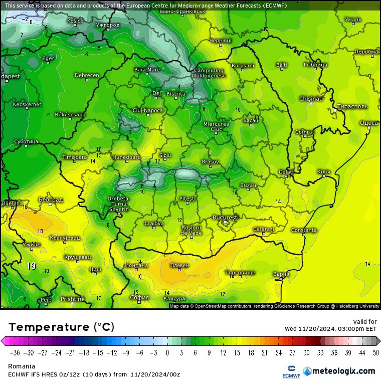 tempImageA7JfDR Prognoza meteo România 20 Noiembrie 2024. vremea se răcește.