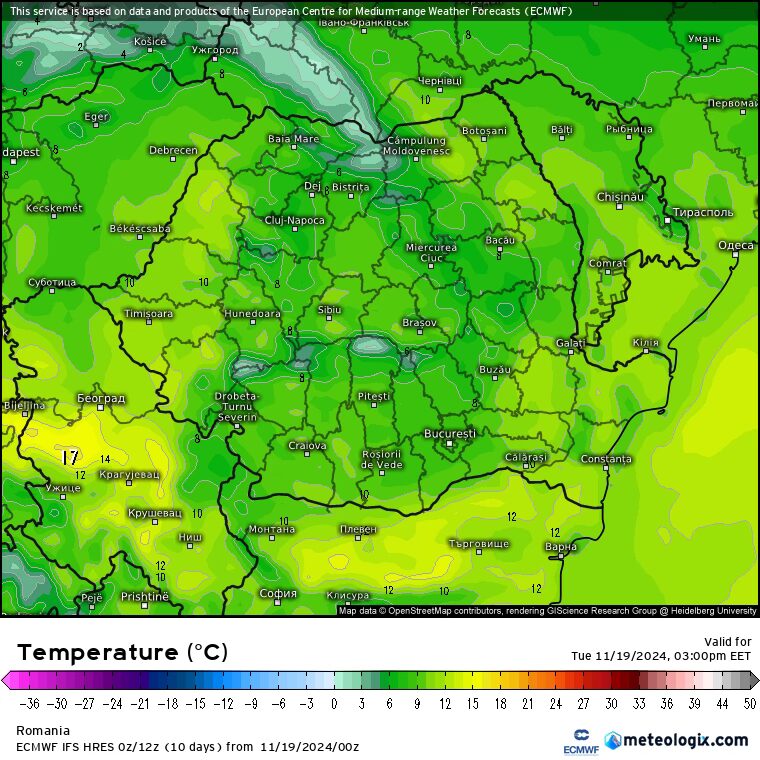 tempImageCdvZKT Prognoza meteo România 19 Noiembrie 2024. Ușoară încălzire.