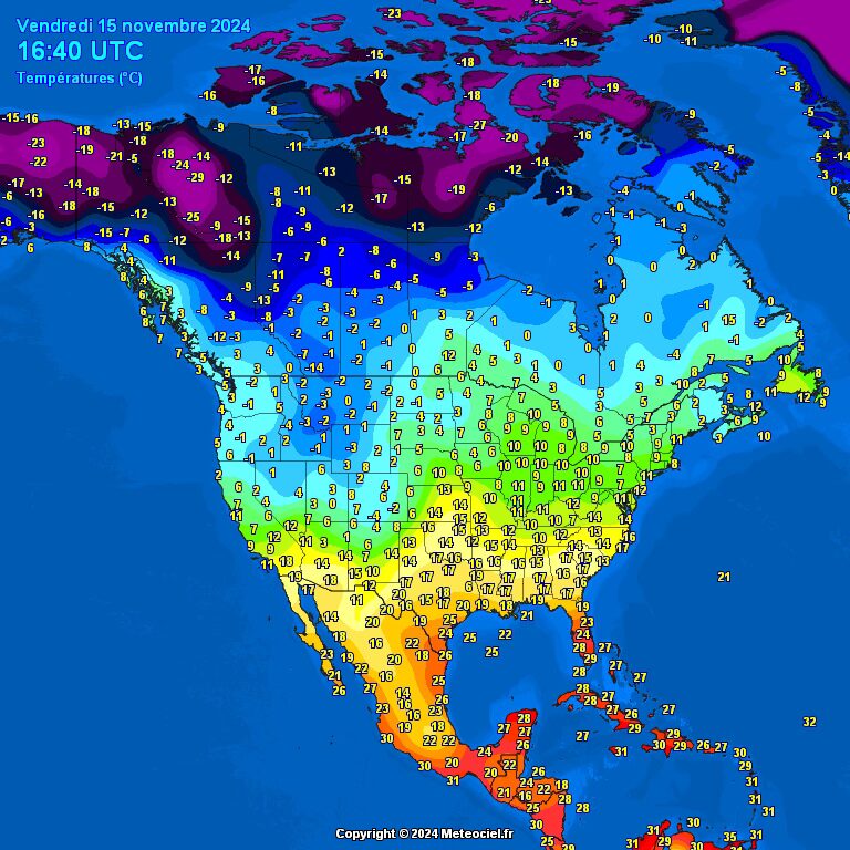 tempImageLs3kxM Temperatures in North America. Watch and compare.