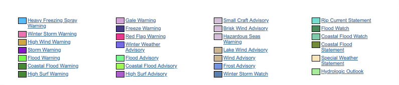 tempImageZlpLBv Weather warnings forecast in USA. Exclusive weather watch.