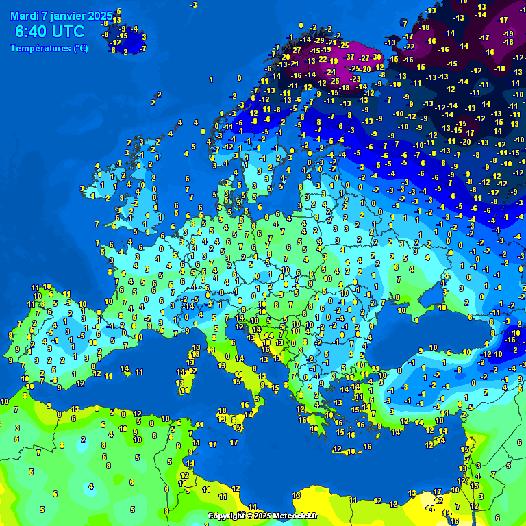 Europe-morning-temperatures